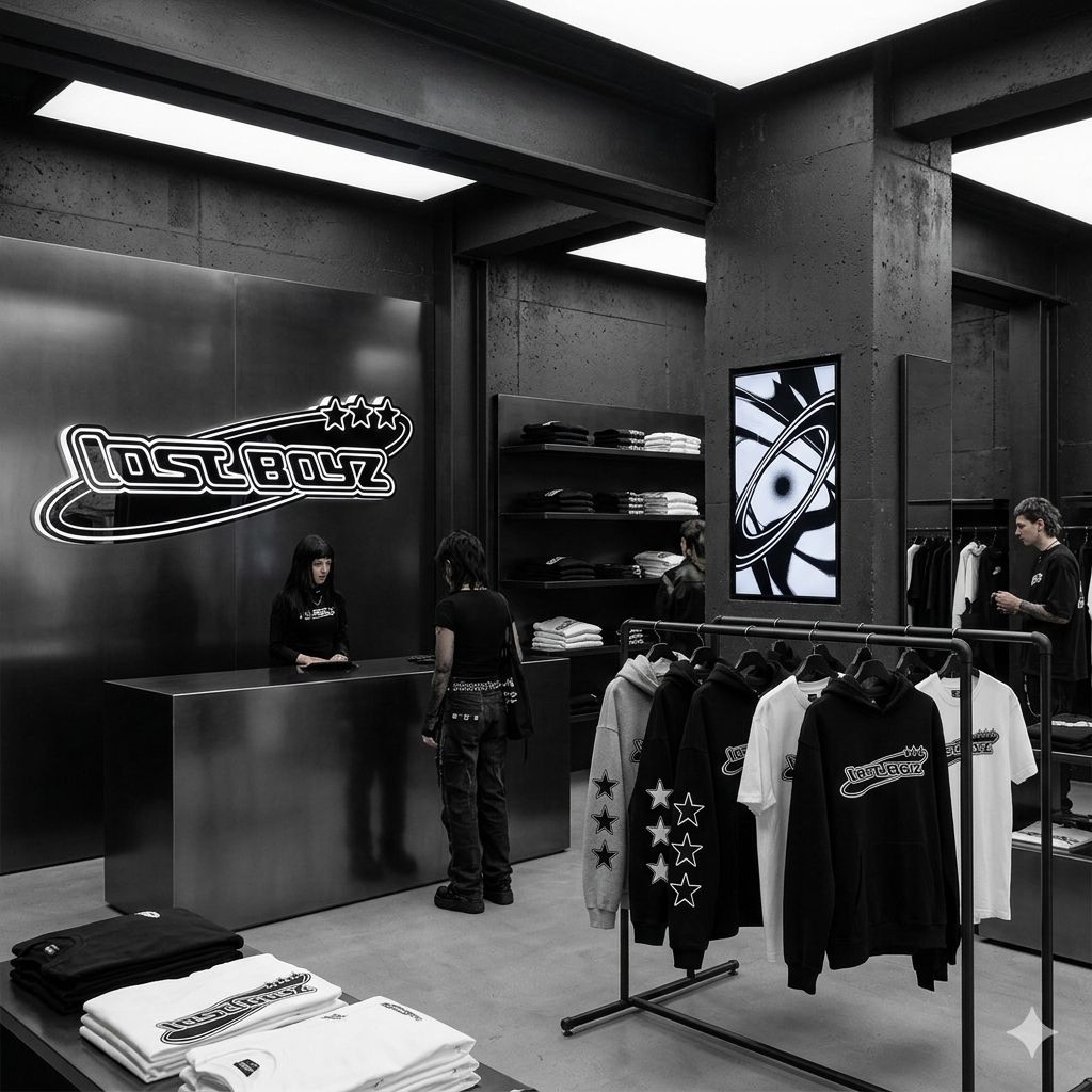 Lost Boyz flagship store interior